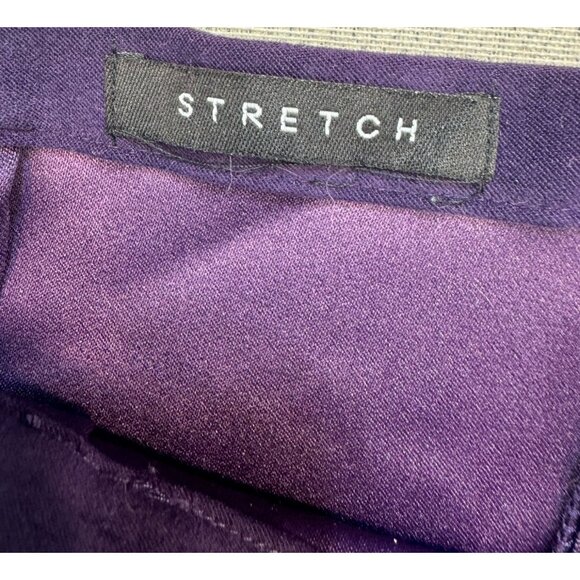 Norton McNaughton Womans Stretch Skirt 18W Purple Fringe Detail - Picture 3 of 9